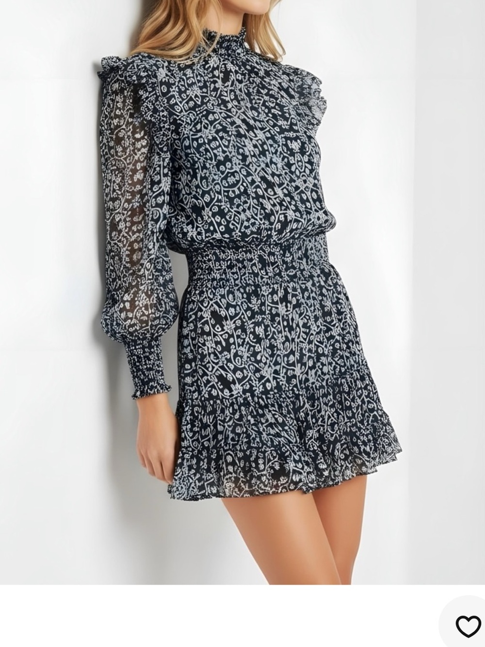 Misa Los Angeles Revolve Gianna Mini Dress Nightshade Flora Print Size XS